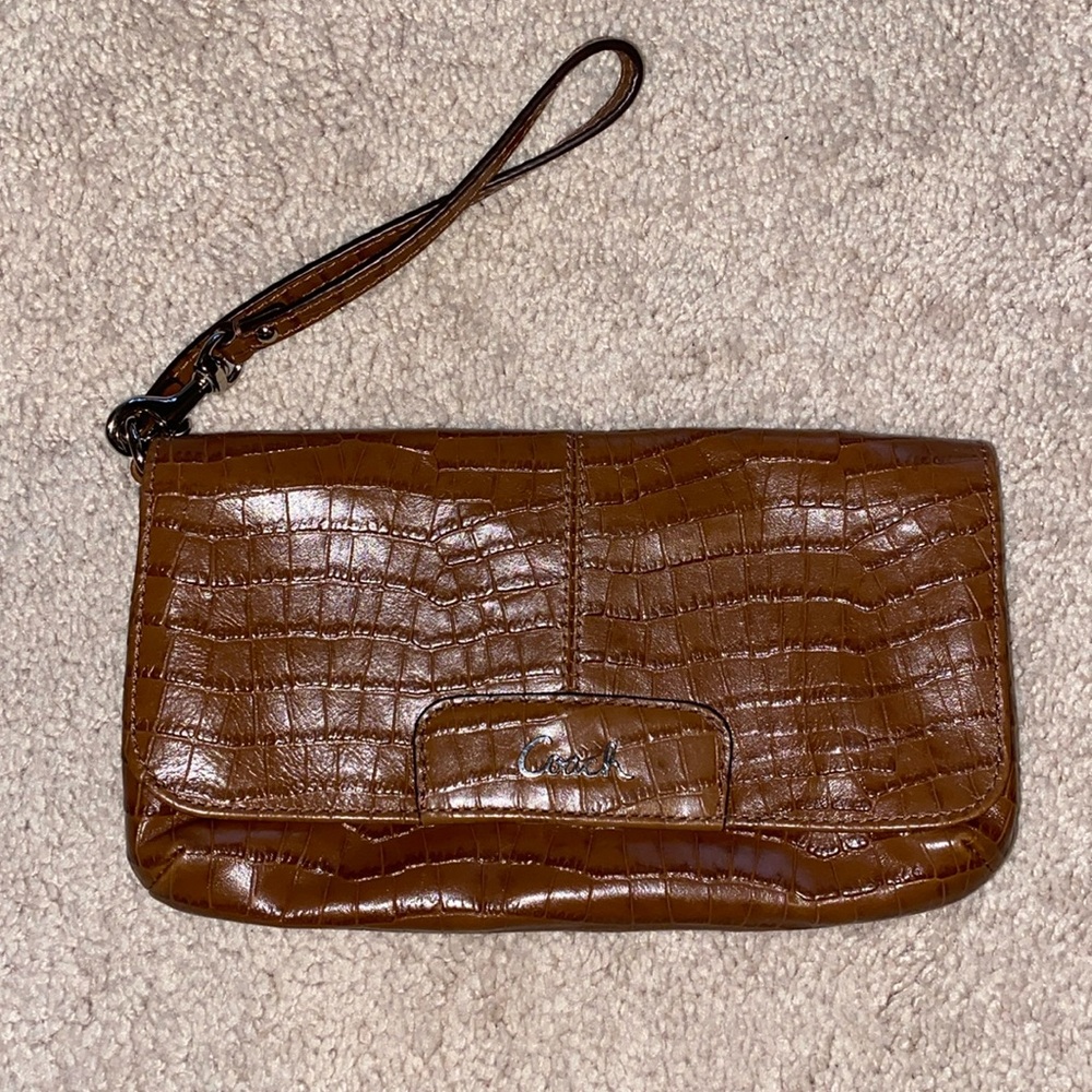 Coach Leather Wristlet